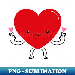 cute heart - png transparent sublimation design - revolutionize your designs