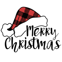 Merry Christmas Santa Christmas Svg, Buffalo Plaid Christmas Svg, Christmas Quote Svg, Holiday Svg, Digital download