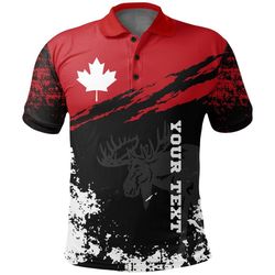 personalized-canada lover-  polo shirt -hunting canada &8211 lk1102