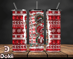 atlanta falcons christmas ho ho ho tumbler wrap, nfl merry christmas png, nfl, nfl football png 03