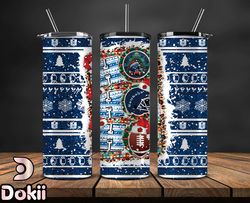 dallas cowboys christmas ho ho ho tumbler wrap, nfl merry christmas png, nfl, nfl football png 06