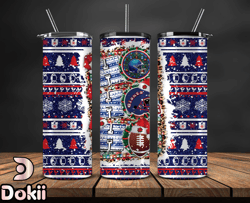 new york giants christmas ho ho ho tumbler wrap, nfl merry christmas png, nfl, nfl football png 12