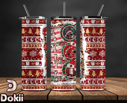 san francisco 49ers christmas ho ho ho tumbler wrap, nfl merry christmas png, nfl, nfl football png 14