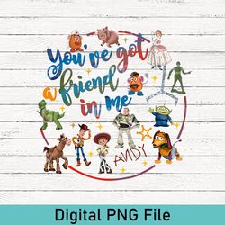 you've got a friend in me toy story png, disney toy story png, toy story characters png, disney family, buzz lightyear