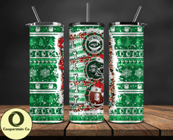 new york jets christmas ho ho ho tumbler wrap, nfl merry christmas png, nfl, nfl football png 61