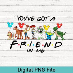 you've got a friend in me toy story png, disney toy story png, toy story characters png, disney family matching digital