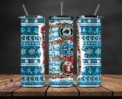 Carolina Panthers Christmas Ho Ho Ho Tumbler Wrap, NFL Merry Christmas Png, NFL, NFL Football Png 36