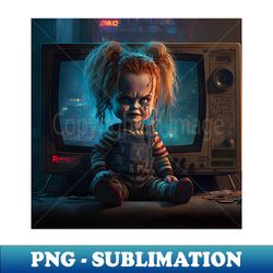 chucky baby girl - png transparent digital download file for sublimation - defying the norms