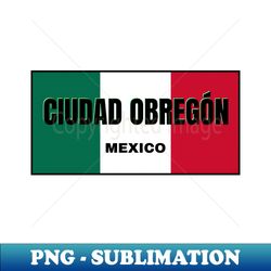 ciudad obregn in mexican flag colors - png transparent sublimation file - fashionable and fearless