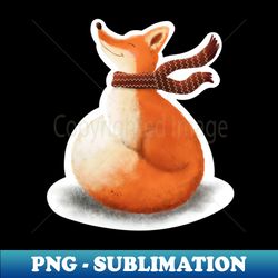 fox sticker - signature sublimation png file - stunning sublimation graphics