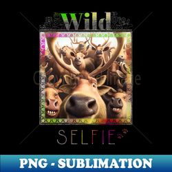 stag deer wild nature funny happy humor photo selfie - premium sublimation digital download - perfect for creative projects