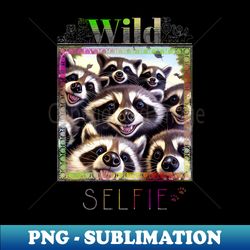 raccoon wild wild nature funny happy humor photo selfie - png transparent sublimation file - stunning sublimation graphics