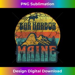 bar harbor maine moose nature mountains hiking outdoors - innovative png sublimation design - crafted for sublimation excellence