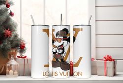 louis vuitton tumbler wrap, cartoon mickey lv tumbler, tumblers 20oz, lv tumbler, tumbler png