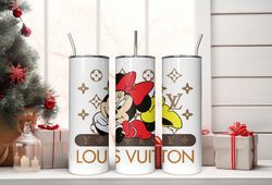 louis vuitton tumbler wrap, cartoon minnie lv tumbler, tumblers 20oz, lv tumbler, tumbler png