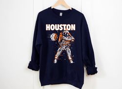 vintage houston baseball team astronaut space boy navy sweatshirt, houston baseball retro sweatshirt, american baseball