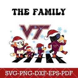 virginia tech hokies_ncaa bluey 3ncaa cut file vector, cricut, silhouette , clipart svg png dxf eps  pdf file