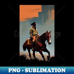 cowboy art - premium sublimation digital download - transform your sublimation creations