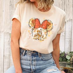 Disney minnie Castle Shirt, Disney Vacation Shirt, Disneyland shirt,  Family Vacation Shirt, Disney Watercolor Castle, D