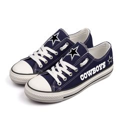 dallas cowboys limited print  football fans low top canvas shoes sport sneakers t-dg54l