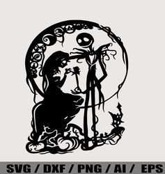 nightmare before christmas svg, jack and sally svg, mega jack skellington svg, nightmare before christmas png, halloween