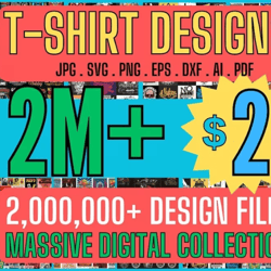 2m mega bundle tshirts digital designs editable