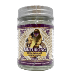 original binturong white body balm with cobra venom, thai ointment white balm with cobra venom 50 ml