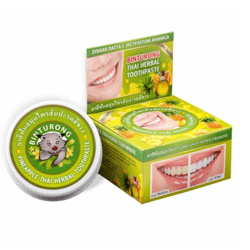 original binturong, thai herbal whitening toothpaste with pineapple extract, 33 gr.