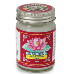 original thai binturong soothing balm white lotus relax balm with lotos 50g