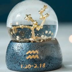 home desktop decoration decoration, mini crystal ball to heal small objects birthday gift, twelve constellations knock