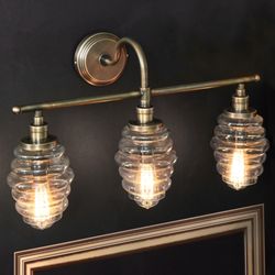 honey hive vanity lamp