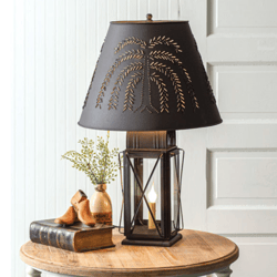 large milkhouse 4-way lamp with shade