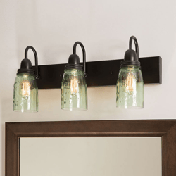 mason jar vanity lamp