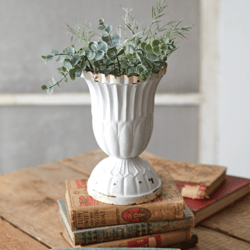 small scalloped vase