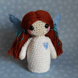 tenshi-chan (cute little angel) crochet pattern, digital file pdf, digital pattern pdf