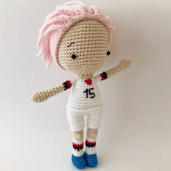 megan rapinoe - today's inspiring women crochet pattern, digital file pdf, digital pattern pdf