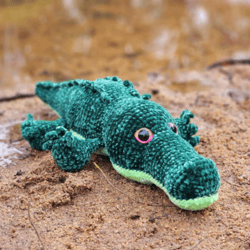 alligator crochet pattern, digital file pdf, digital pattern pdf