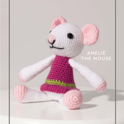 amelie the mouse crochet pattern, digital file pdf, digital pattern pdf