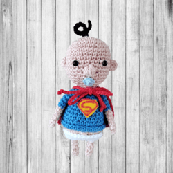 Superbaby Crochet pattern, digital file PDF, digital pattern PDF