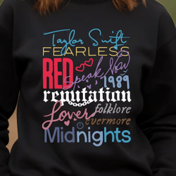 taylor the eras tour sweatshirt, swiftie merch sweatshirt, vintage the eras tour 2023, midnights concert shirt tour 2023