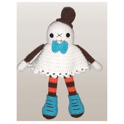 crochet halloween ghost, amigurumi ghost, halloween gift