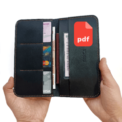 pattern longer wallet - pattern of a leather wallet - download pdf - leather big wallet pdf