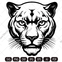 panther face svg, panther head svg, panther svg,panther mascot svg, panther dxf, panther png, panther clipart, panther