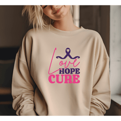 love hope cure svg