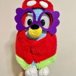 handmade crochet granny bluey t perfect gift for kids. adorable and cuddly, this unique toy will bring joy to any child