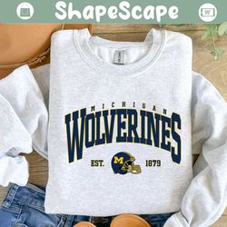 vintage michigan wolverines 1879 football svg