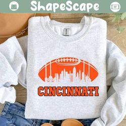 cincinnati bengals football skyline svg digital download