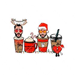 bad bunny xmas coffee png