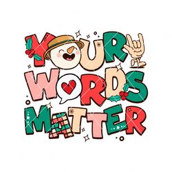 your words matter sped teacher svg digital cricut file