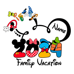 custom disney 2024 family vacation svg